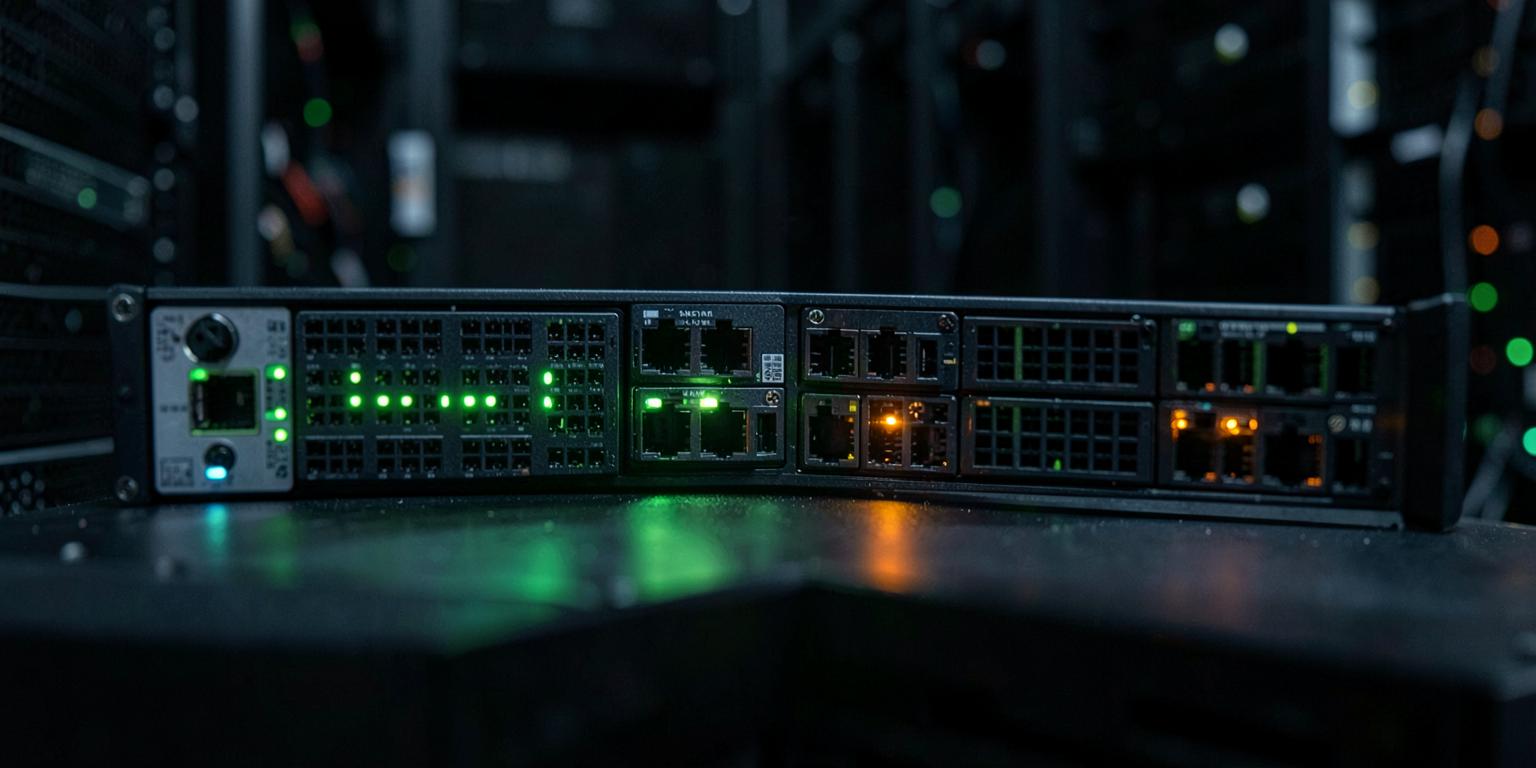 Core network router with port indicators